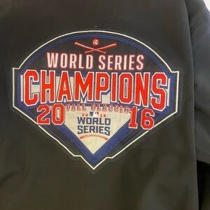 Gill Sports Chicago Cubs Men’s Size XL Black World Series Champions Jacket Coat